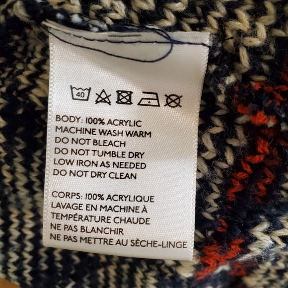 Urban Outfitters Staring At Stars Jacquard Open Front Cardigan Sweater M - Picture 6 of 6